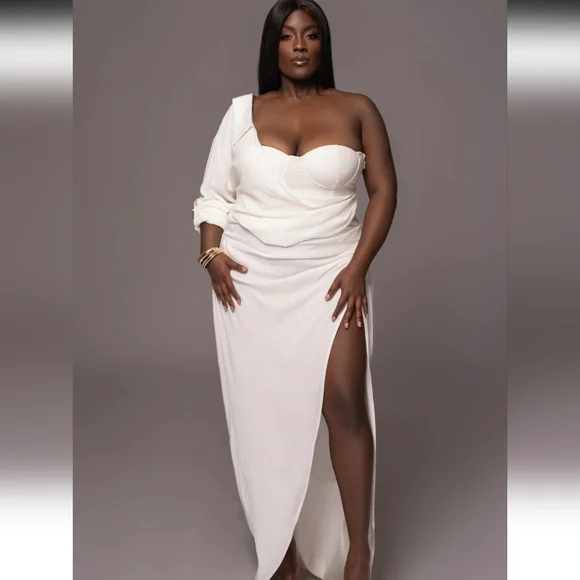 JLUXLABEL Cream Textured Fabric - Picture 2 of 9